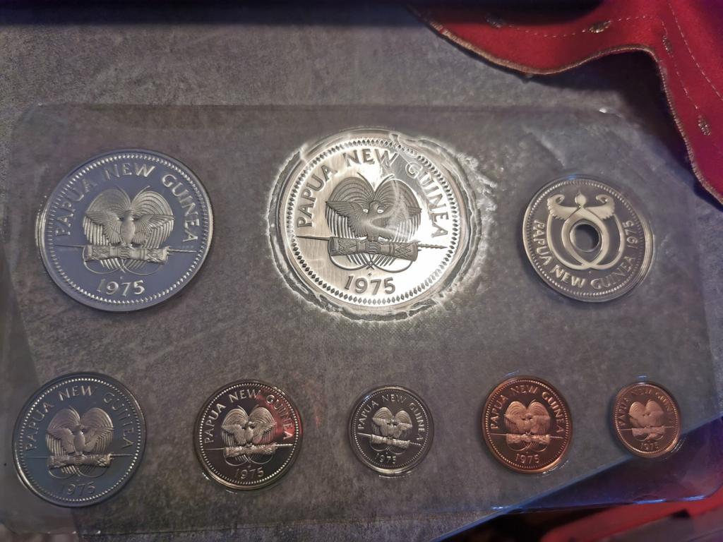 Papua New Guinea,complete zilver set 1975+certificate.., Ophalen of Verzenden, Setje, Zilver