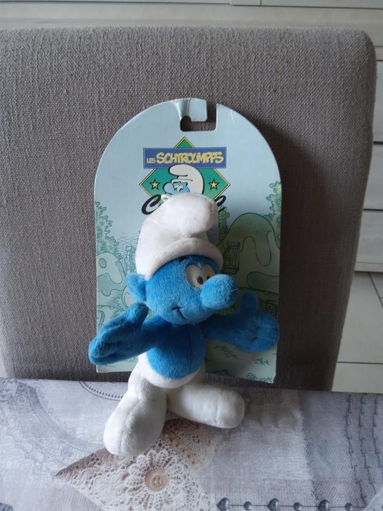 Peluche Schtroumpf Normal, Collections, Enlèvement ou Envoi, Comme neuf