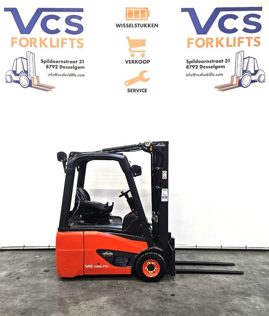 Linde elektrische heftruck 1.6 ton SLECHTS 985 uren, Ophalen, Linde, Heftruck, 1000 tot 2000 kg