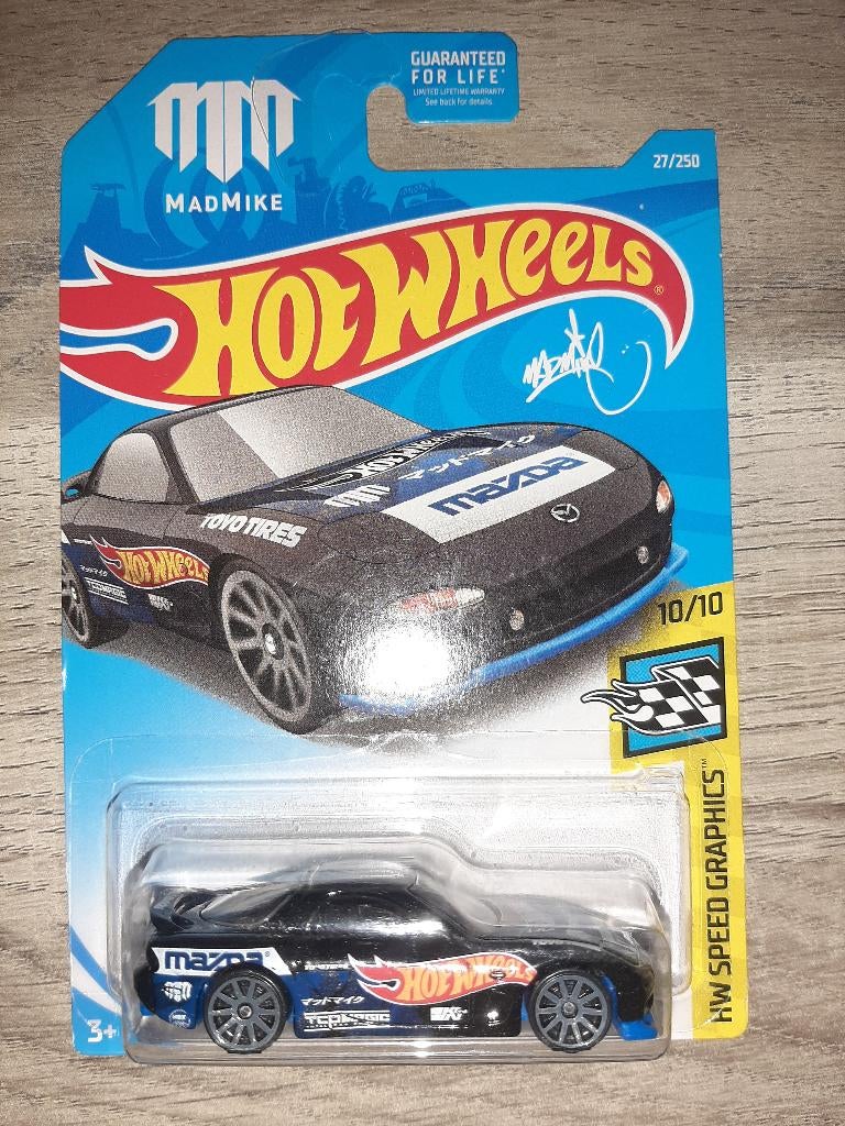 Hot Wheels '93 Mazda RX-7 (Mad Mike), Ophalen of Verzenden, Zo goed als nieuw, Auto