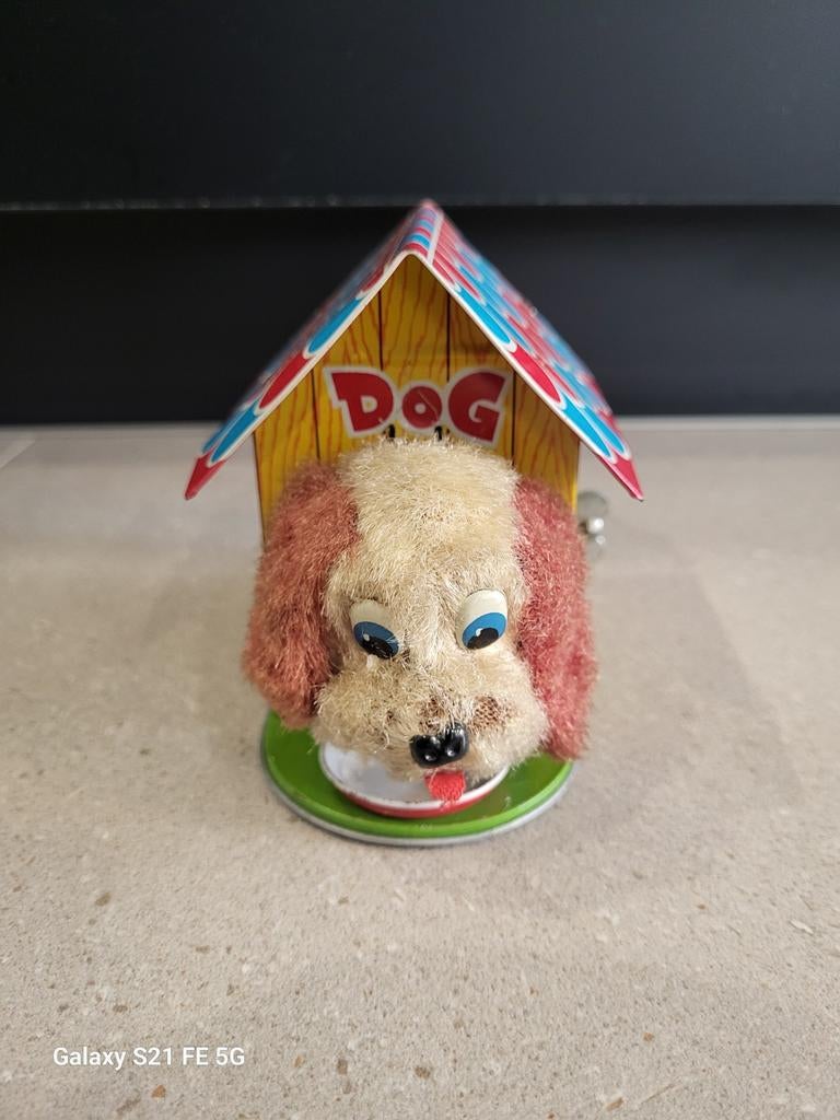 Jouet en tôle, chien à remonter -  Japan, Collections, Enlèvement ou Envoi