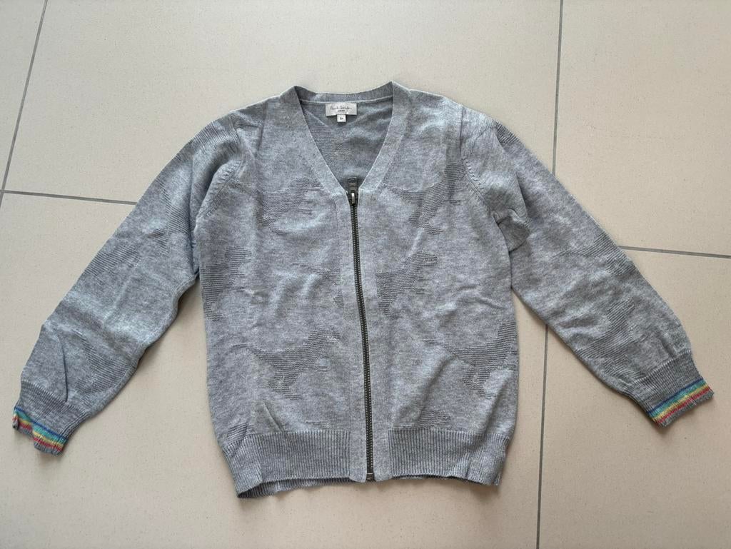 Paul Smit grijze trui met dinomotief maat 6A, Trui of Vest, Paul Smith, Ophalen of Verzenden, Zo goed als nieuw