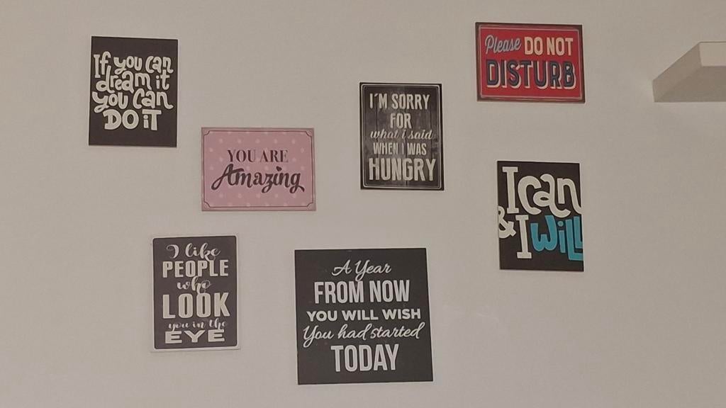 Kaders met quote set, Huis en Inrichting, Ophalen