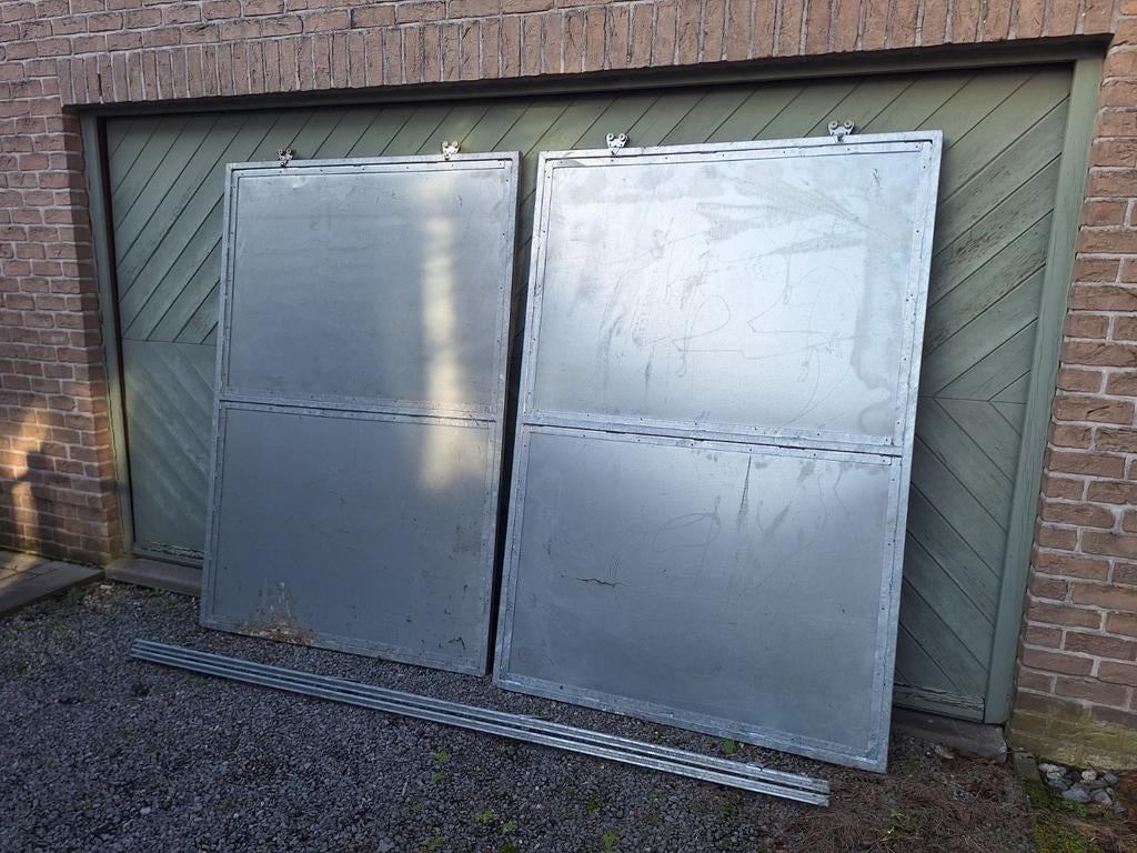 Gegalvaniseerde schuifpoort dubbel, Doe-het-zelf en Bouw, Metalen, Ophalen