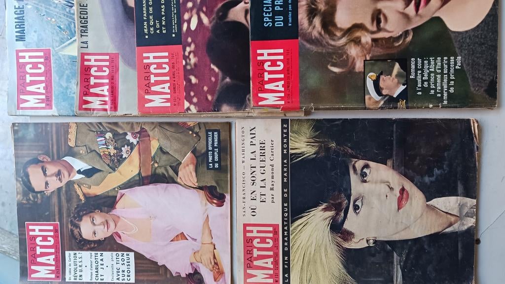 PARIS MATCH. Franse tijdschriften., Boeken, Ophalen, Gelezen