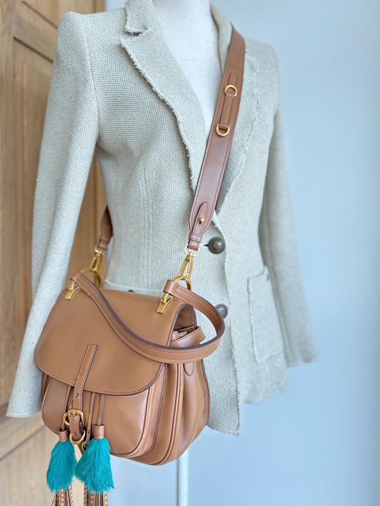 Prada handtas The Corsaire saddle bag, Ophalen of Verzenden, Zo goed als nieuw, Overige kleuren, Handtas