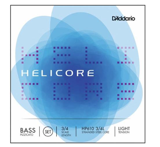 CORDES Contrebasse Daddario HP610-3/4L Helicore Bass 3/4, Muziek en Instrumenten, Snaarinstrumenten | Gitaren | Bas, Ophalen of Verzenden