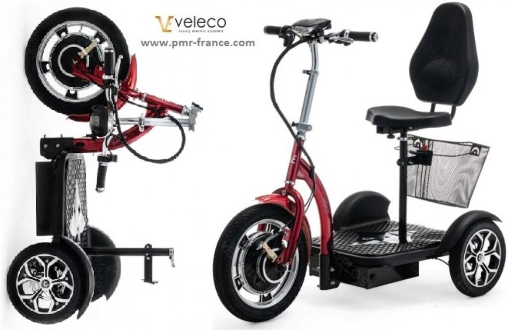 SCOOTER VELECO ZT16 Scooter de mobilité 3 roues, Enlèvement ou Envoi, Pliant, Neuf, Fauteuil roulant électrique