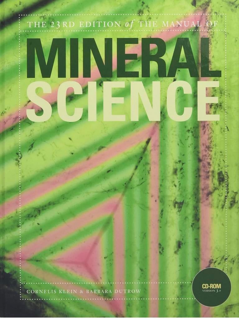 Mineral Science Wiley Klein Geology Geologie, Ophalen, Mineraal