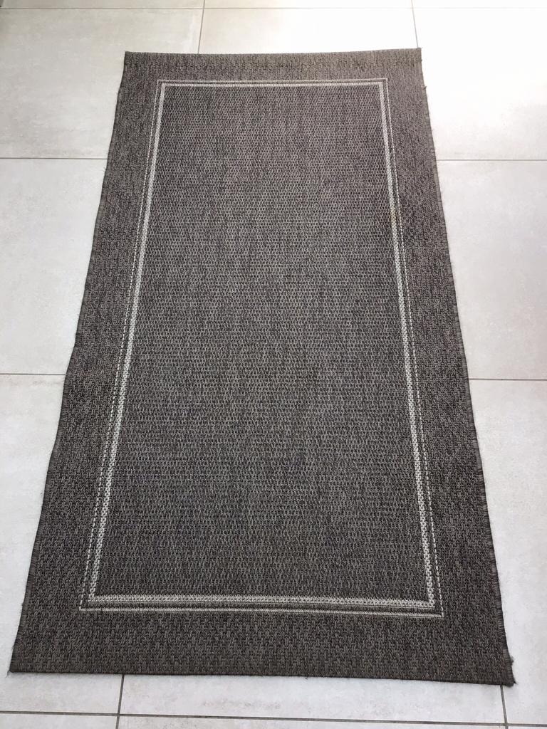 Carpette grise rectangulaire, Maison & Meubles, Enlèvement, Comme neuf