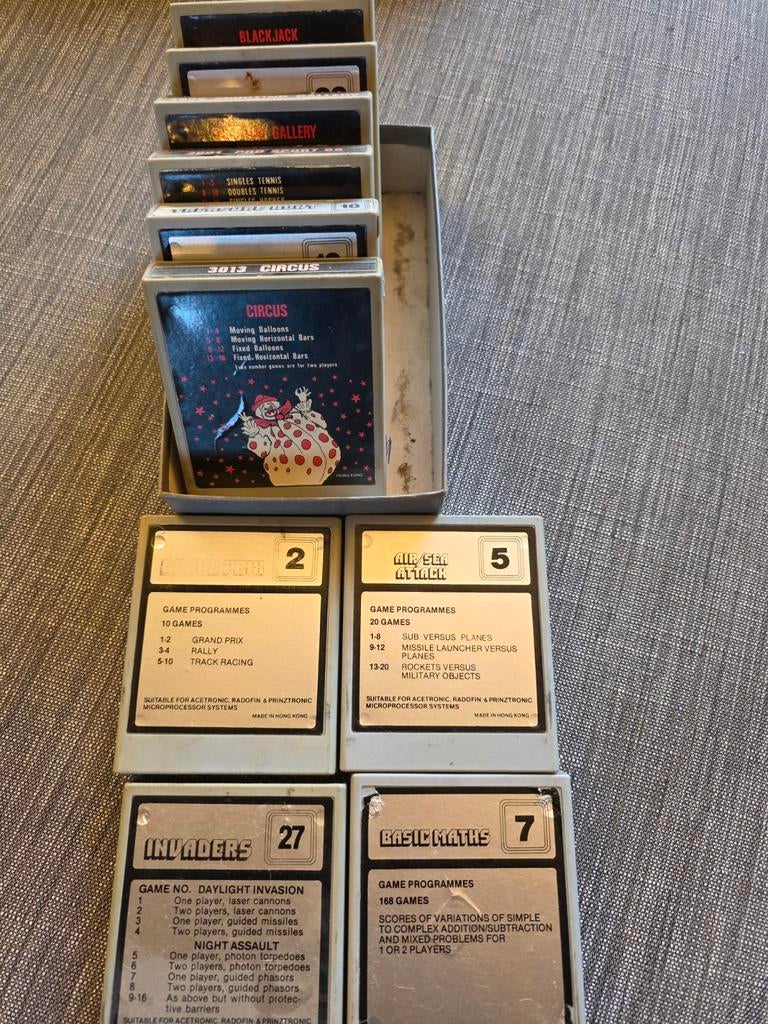 10 oude spellen voor Acetronic, Radofin, Printztronic, Computers en Software, Vintage Computers, Ophalen of Verzenden