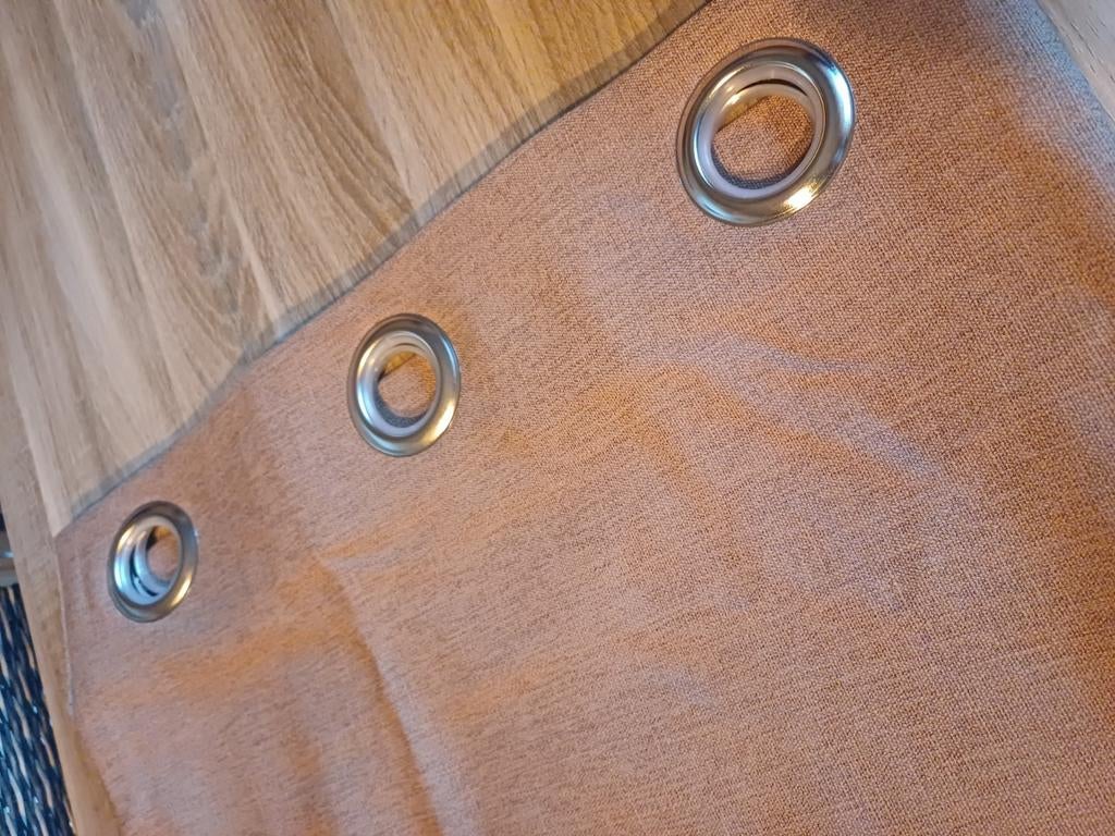 2 paires de tentures inbetween ( entre rideaux et tentures), Enlèvement ou Envoi, Beige, Comme neuf, 100 à 150 cm