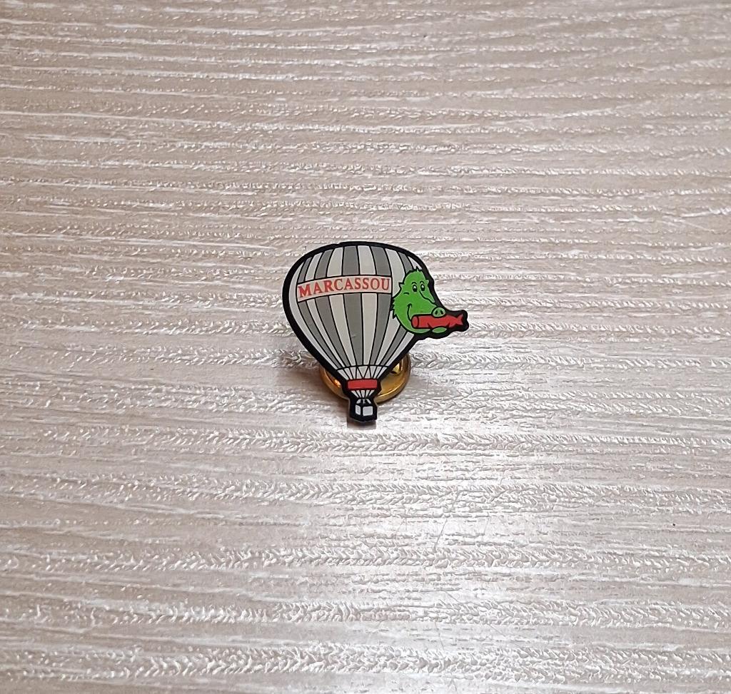 PIN - MARCASSOU - EVERZWIJN - LUCHTBALLON - MONTGOLFIERE, Envoi, Utilisé, Marque, Insigne ou Pin's