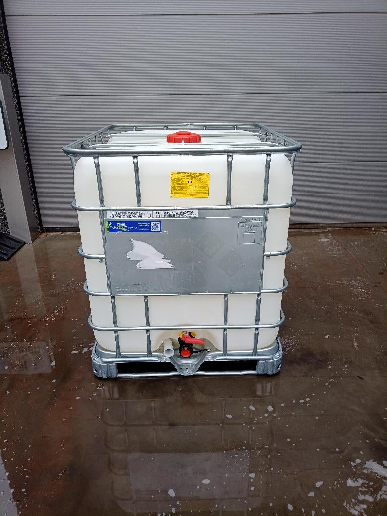 1000 liter IBC containers te koop, 150 litres ou plus, Comme neuf, Enlèvement, Avec robinet