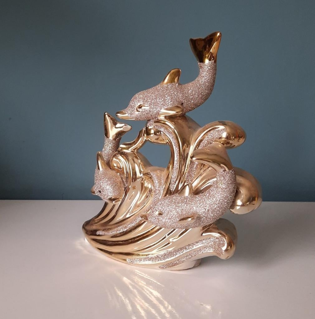 Decoratie dolfijnen beeld, Huis en Inrichting, Ophalen of Verzenden