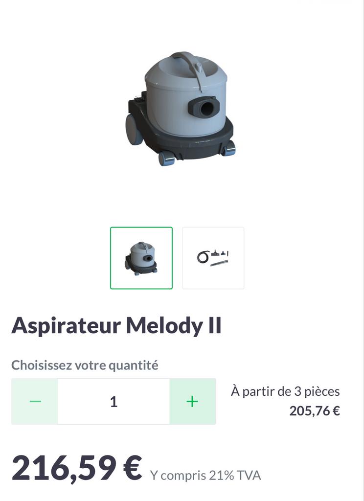 Aspirateur Melody, Electroménager, Neuf, Aspirateur, Sac à poussière, Enlèvement