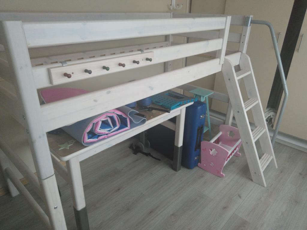 Koopje! hoogslaper/stapelbed + bureau , moet dringend weg, Ophalen, Gebruikt, Hoogslaper
