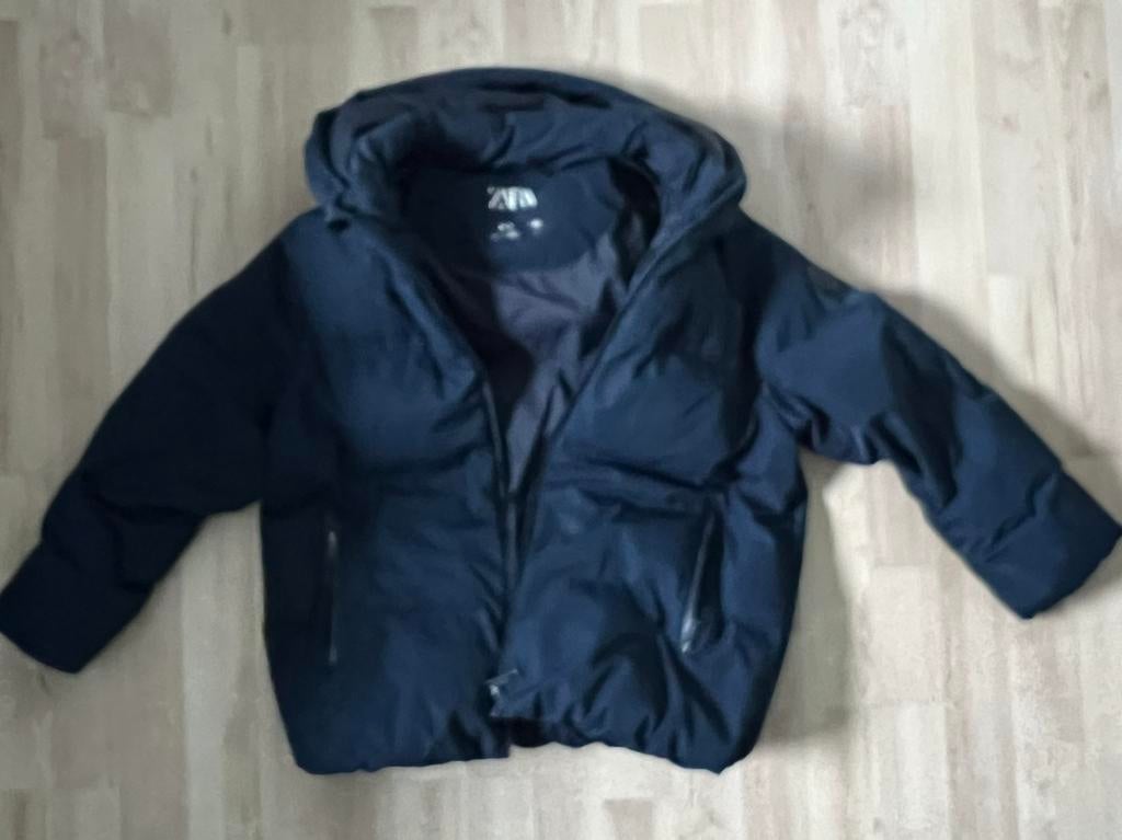 Zara winterjas te koop., Ophalen, Zo goed als nieuw, Maat 46 (S) of kleiner, Blauw