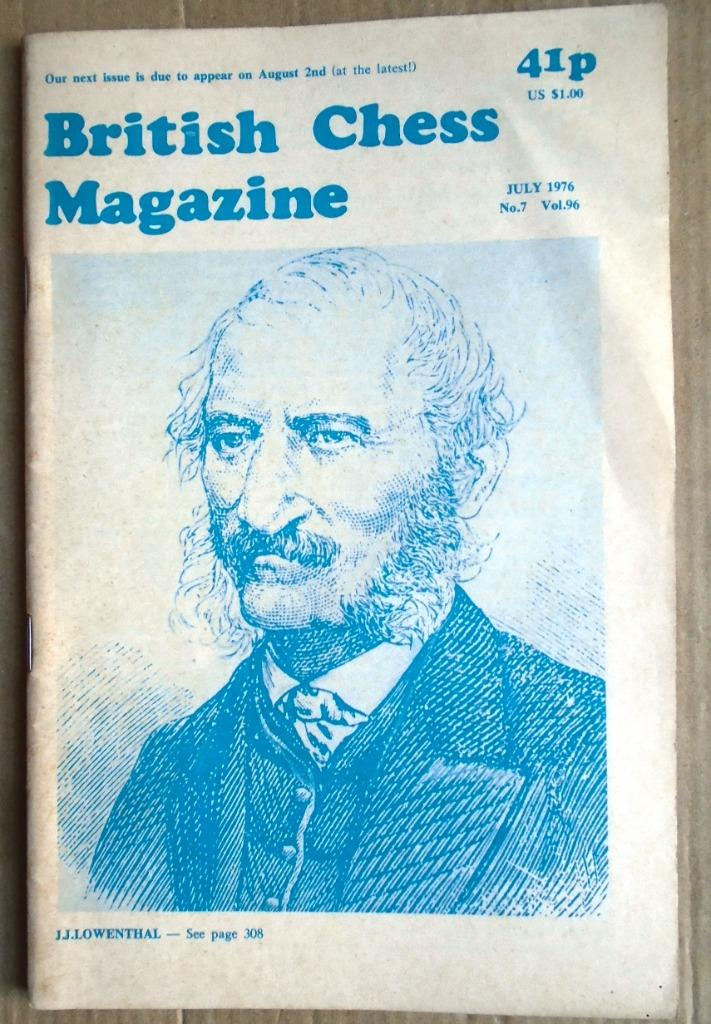 British Chess Magazine - Dr. Euwe's 75th Birthday  - 1976, Hobby & Loisirs créatifs, Jeux de société | Jeux de plateau, Utilisé