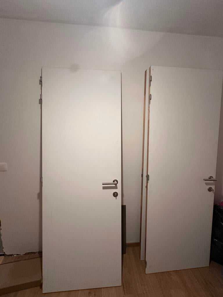 Tubespaan schildersdeuren, Doe-het-zelf en Bouw, Deuren en Vliegenramen, Gebruikt, Binnendeur, 200 tot 215 cm, Minder dan 80 cm