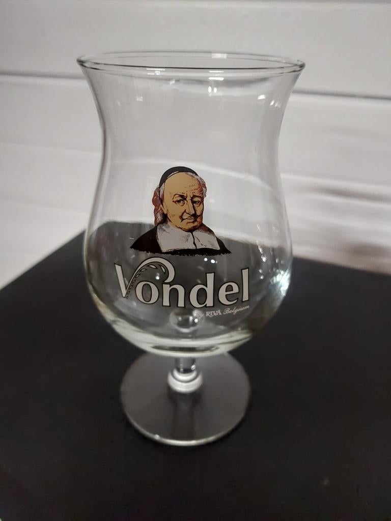 Verre à bière Vondel sur pied, Collections, Verres & Petits Verres, Enlèvement ou Envoi, Comme neuf, Verre à bière