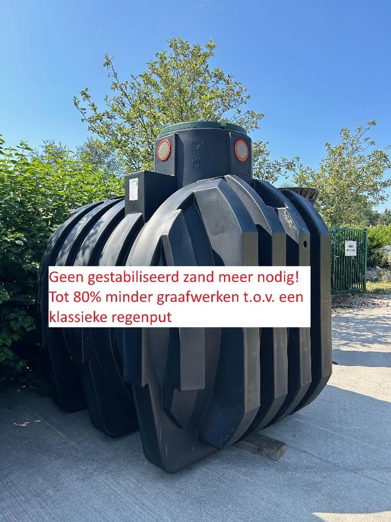 4Rain regenwaterput 6800 L incl. deksel PROMO!, Tuin en Terras, Regentonnen, 150 liter of meer, Verzenden, Nieuw, Kunststof