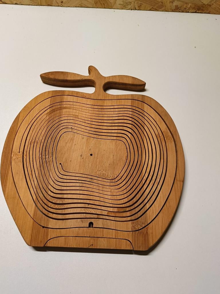 Plat à fruits pliable en bois, Enlèvement ou Envoi, Comme neuf, Bois