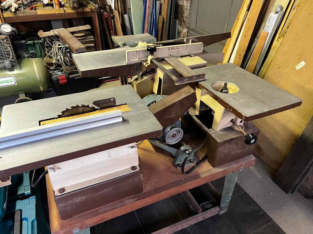 Raboteuse fraiseuse scie circulaire sur table, Enlèvement, Comme neuf, Fraiseuse