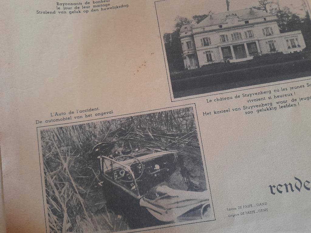 Herdenkingsplaat koningin Astrid, Ophalen, Gebruikt, Kaart, Foto of Prent