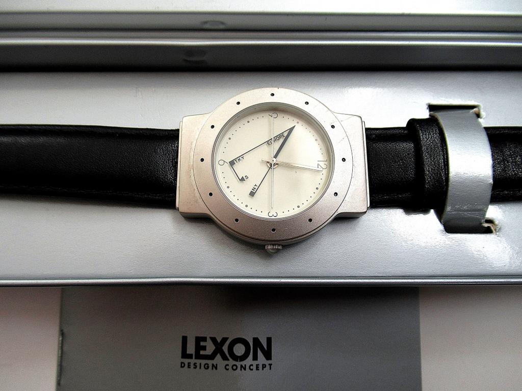 Vintage Tri Time Swiss LEXON Designhorloge van Schreyner '90, Ophalen of Verzenden, Nieuw