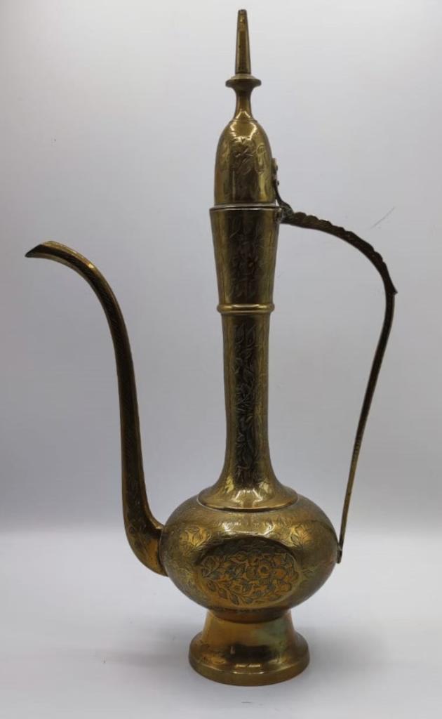 Grote Oosterse Vintage Messing Theepot aan halve prijs, Ophalen, Koper