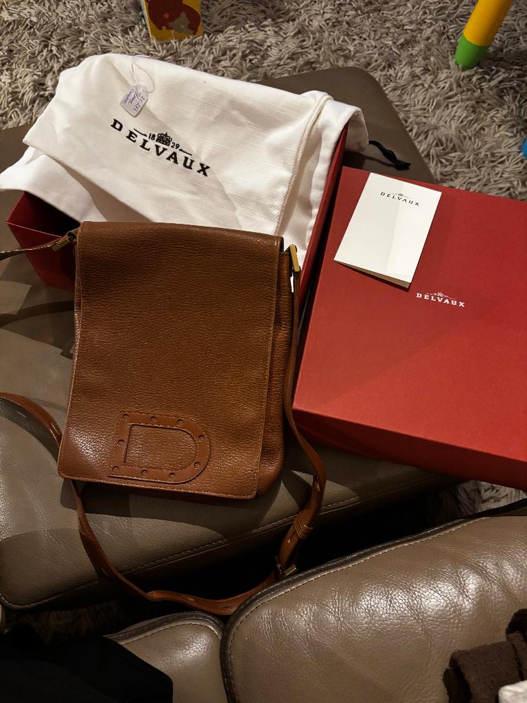 Delvaux, Ophalen, Zo goed als nieuw, Bruin, Schoudertasje
