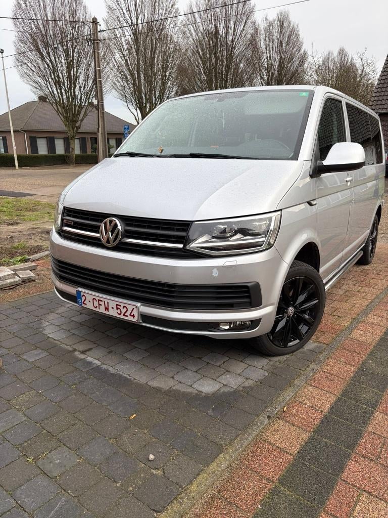 volkswagen t6 2.0 tdi 4motion 204 pk, Autos, Argent ou Gris, Carnet d'entretien, Noir, Automatique