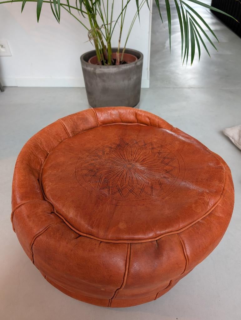 Marokkaanse poef, Ophalen, Minder dan 50 cm, Gebruikt, Marokkaans