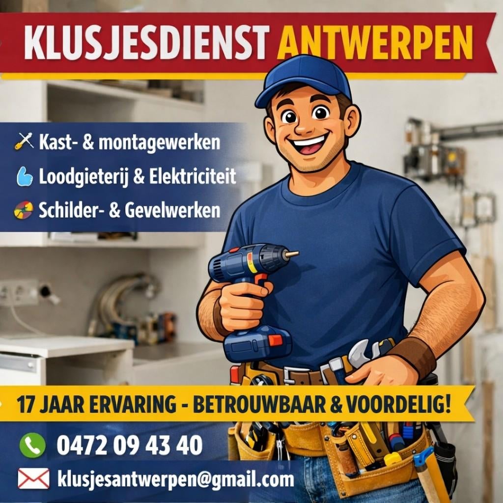 Klusjesman voor al uw karweitjes in uw woning., Ophalen