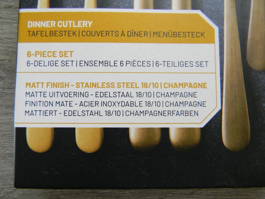van kempen en begeer royal bestek set goudkleurig, Ophalen, Nieuw, Overige materialen, Bestekset