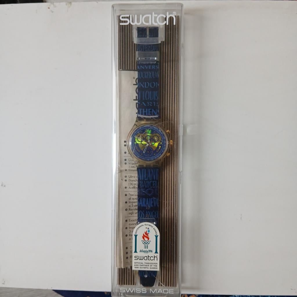 Swatch chrono 100-jarig jubileum JO horloge, Ophalen of Verzenden, Zo goed als nieuw