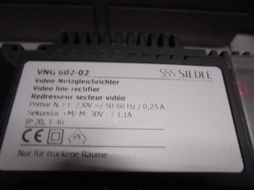 Siedle video - netgelijkrichter VNG 602 - 02, Huis en Inrichting, Deurbellen, Ophalen, Zo goed als nieuw