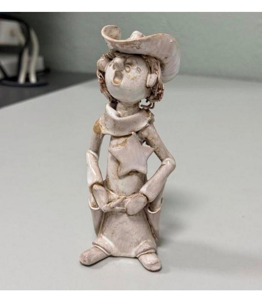 Vintage Dino Bencini Beeldje Brandweerman Italië Gesigneerd, Ophalen of Verzenden, Gebruikt