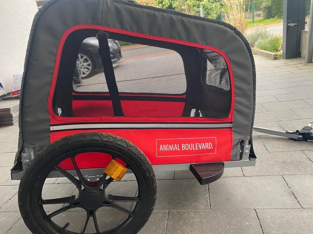 Fietskar voor honden, Ophalen