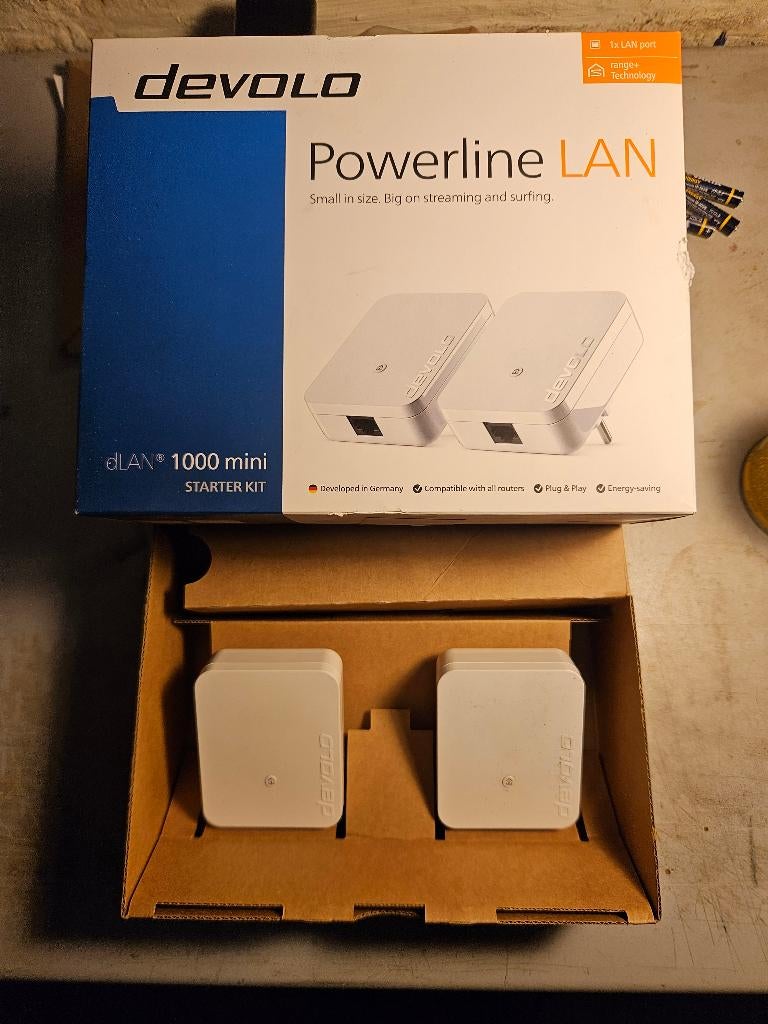 dLAN 1000 2 pieces 100 mo/s réseau electrique, Informatique & Logiciels, Pc & Câble réseau, Enlèvement, Neuf