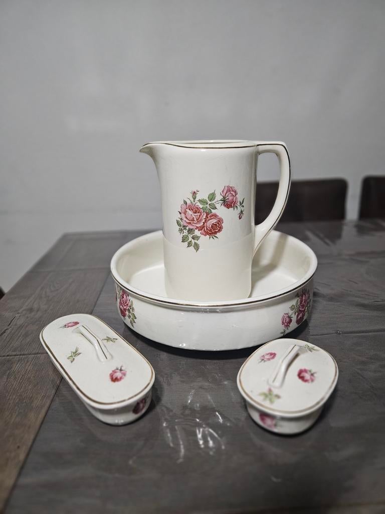 Prachtige vintage lampetset Petrus Regout, Maastricht., Antiek en Kunst, Ophalen