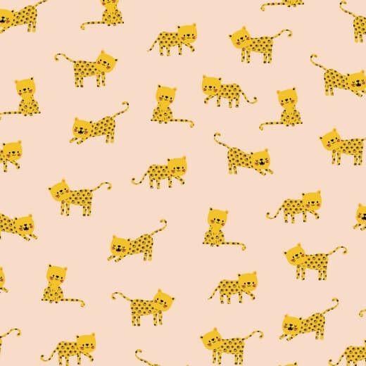 Promo! 5641) 1,5 mètre tricot petite panthère couleur pêche, Hobby & Loisirs créatifs, Tissus & Chiffons, Neuf, Enlèvement ou Envoi