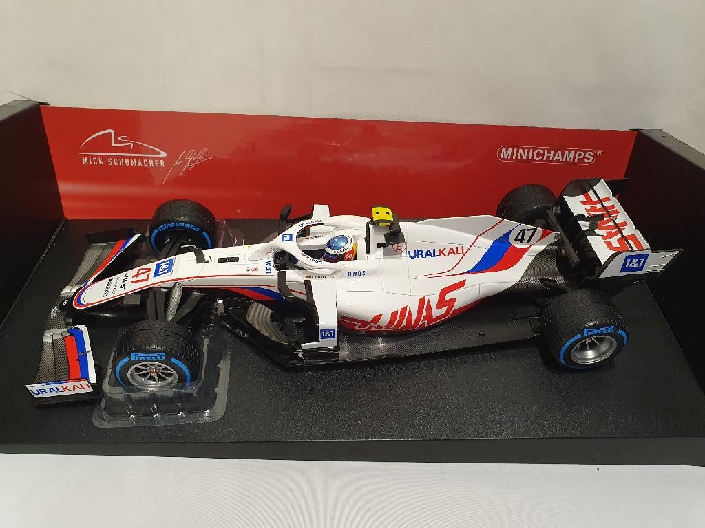 Mick Schumacher Haas F1 Team VF-21 GP de Belgique 2021 1:18, Hobby & Loisirs créatifs, Voitures miniatures | 1:18, Neuf, Voiture