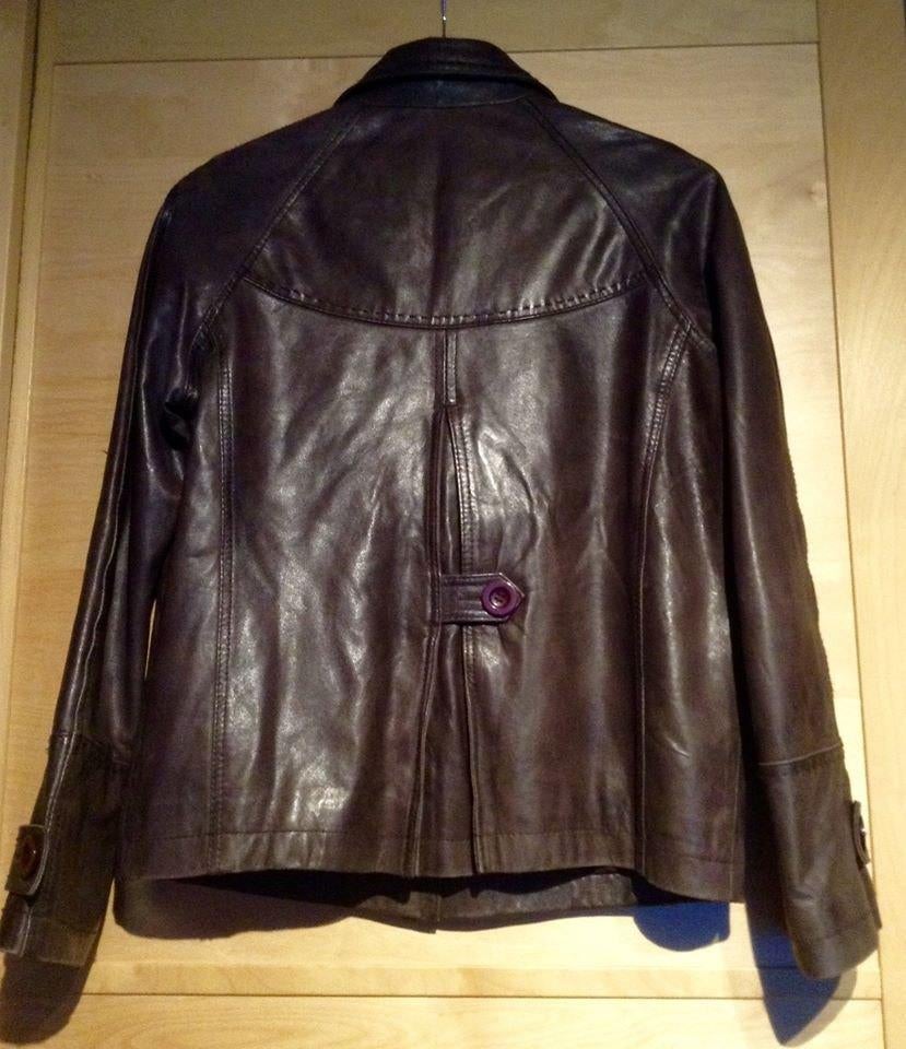 Veste en cuir d'agneau souple Baton rouge t.36/S, Vêtements | Femmes, Enlèvement ou Envoi, Comme neuf, Taille 36 (S), Brun