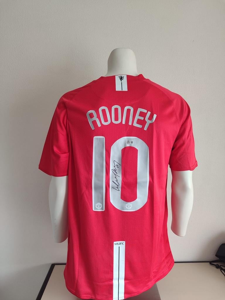 Wayne Rooney gesigneerd Manchester United shirt met Beckett, Verzamelen, Sportartikelen en Voetbal, Ophalen of Verzenden, Nieuw