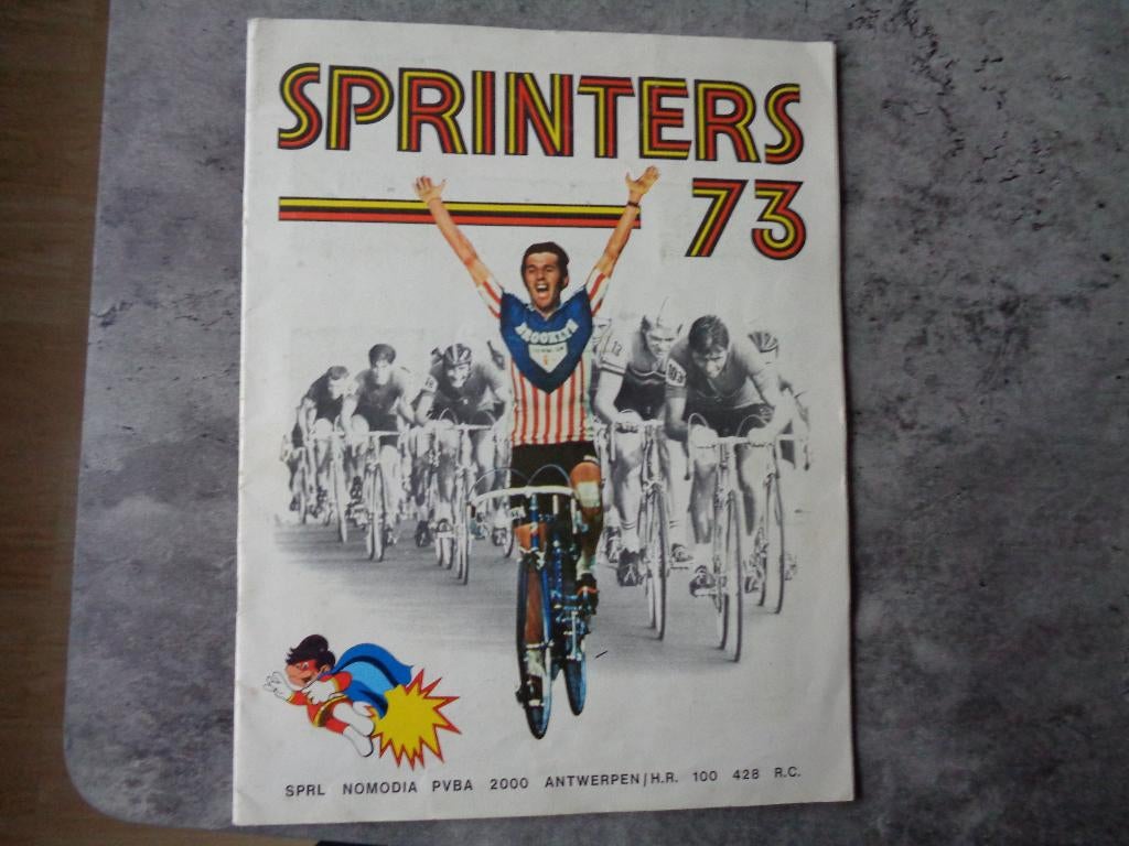 ALBUM IMPRIMÉ CYCLISTES SPRINTERS 73 ANNO 1973 NOMEDIA ED., Envoi, Comme neuf, Autocollant