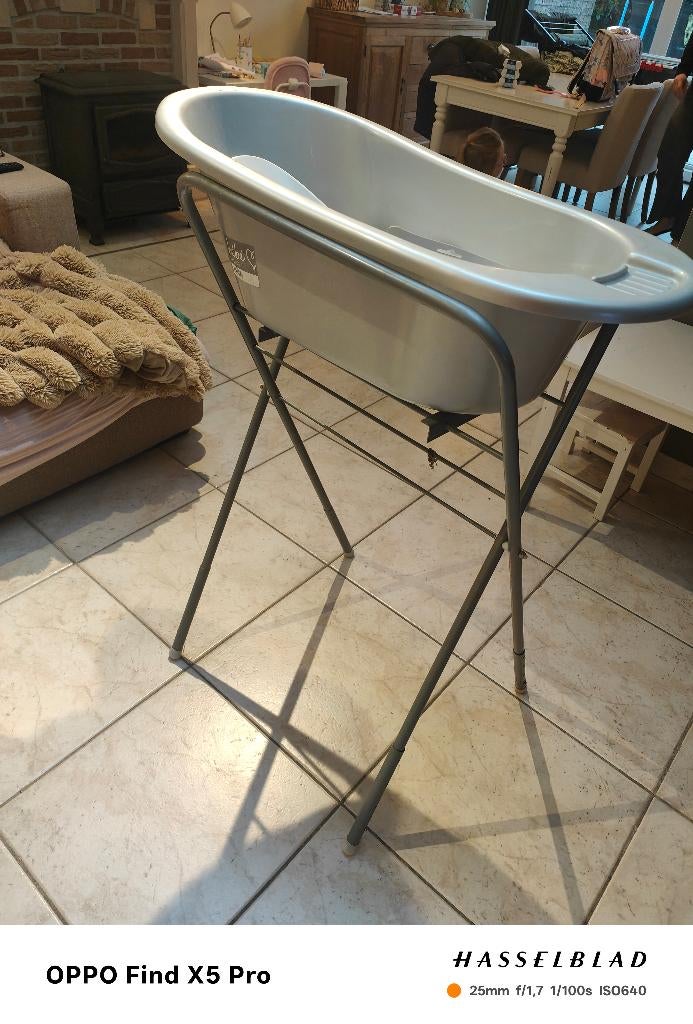 Babybad op staander, Kinderen en Baby's, Badjes en Verzorging, Ophalen, Gebruikt, Badje, Bébé-jou