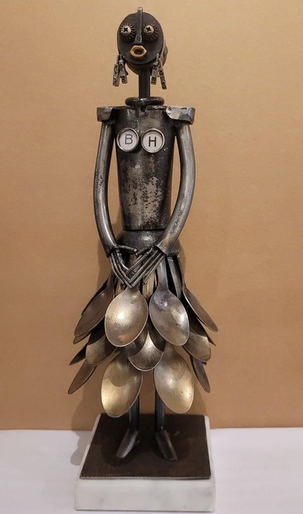 Ludo GIELS, Lepelrokje 2, Antiquités & Art, Art | Sculptures & Bois, Enlèvement