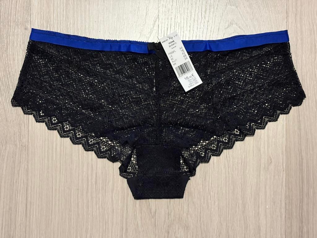 Nouveau slip noir/bleu signé Etam (BE 42)., Enlèvement ou Envoi, Noir, Slip